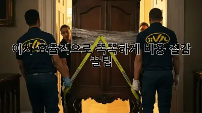 이사, 효율적으로 똑똑하게! 비용 절감 꿀팁